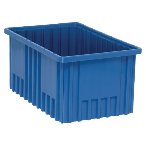 Divider Box&reg; Containers, Plastic, 16.5" W x 10.9" D x 8" H, Blue Toolneeds Inc.