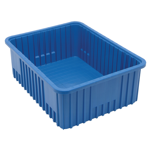 Divider Box&reg; Containers, Plastic, 22.5" W x 17.5" D x 8" H, Blue Toolneeds Inc.