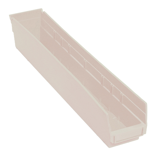 Economy Shelf Bin, 4-1/8" W x 4" H x 23-5/8" D, Ivory Toolneeds Inc.