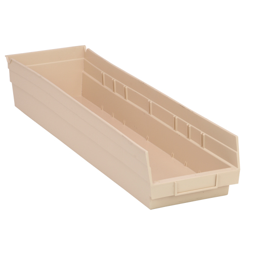 Bac pour &eacute;tag&egrave;re &eacute;conomique, 6-5/8" la, 4" h x 23-5/8" p, Ivoire Toolneeds Inc.