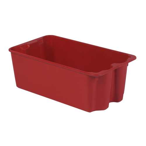 Stack-N-Nest&reg; Plexton Containers, 16.9" W x 30.6" D x 11.1" H, Red Toolneeds Inc.