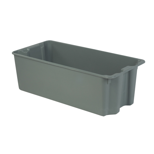 Stack-N-Nest&reg; Plexton Containers, 20.1" W x 42.5" D x 14.1" H, Grey Toolneeds Inc.