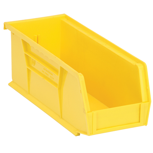 Ultra Stack & Hang Bin, 4-1/8" W x 4" H x 10-7/8" D, Yellow Toolneeds Inc.