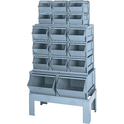 Pre-Engineered Bin Combination, 1000 lbs. Cap., 33-1/2" W x 19 1/2" D x 54-1/4" H, Blue Toolneeds Inc.