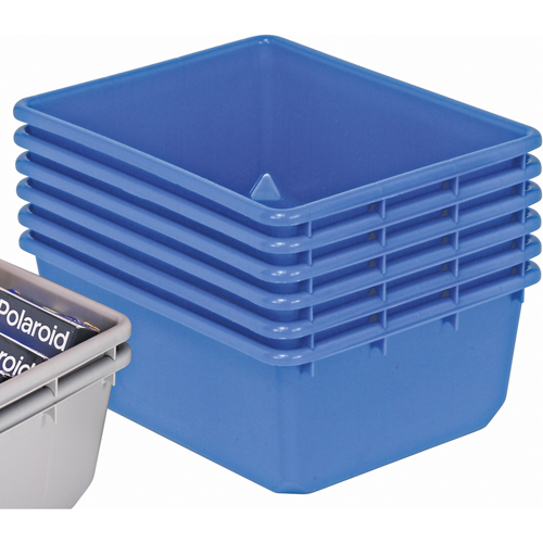 QuanTub Nesting Totes, 19" W x 24.5" D x 9.5" H, Blue Toolneeds Inc.