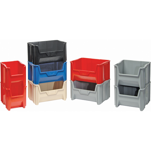 Giant Stacking Containers, 10.875" W x 17.5" D x 12.5" H, Blue Toolneeds Inc.