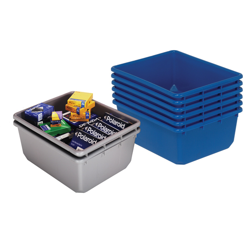Cross Stack Bins, 11" W x 17.25" D x 12" H, Blue Toolneeds Inc.