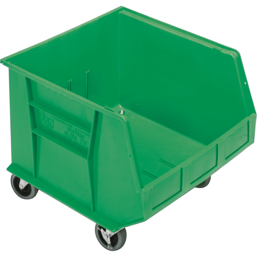 Mobile Bin, 14" H x 16-1/2" W x 18" D, 75 lbs. Capacity, Green Toolneeds Inc.