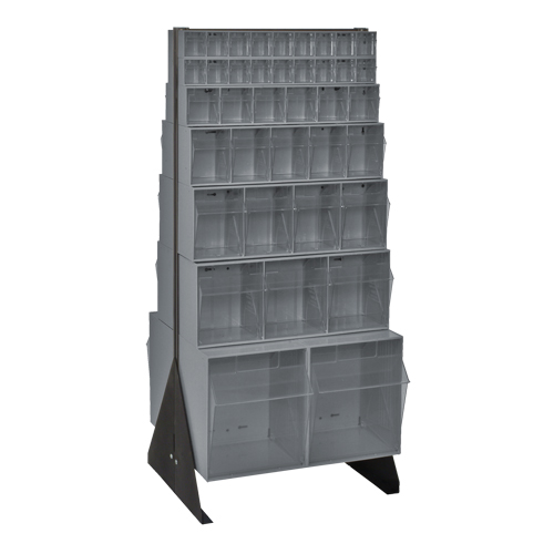 Tip-Out Bins Stand, 23-5/8" W x 16" D x 52" H, 76 Drawers Toolneeds Inc.