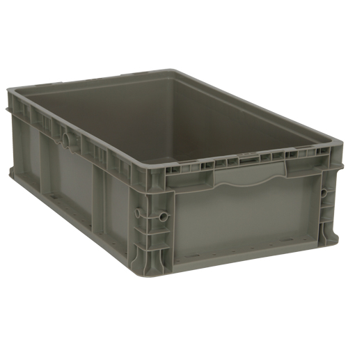 Collapsible Stacking Container, 15" W x 24" D x 7.5" H, Grey Toolneeds Inc.