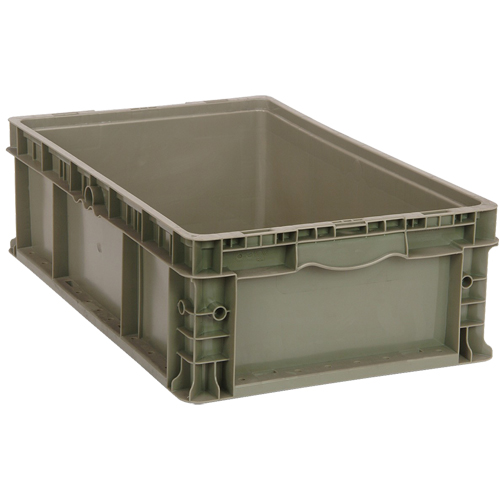Stacking Container, 15" W x 15" D x 9.5" H, Grey Toolneeds Inc.
