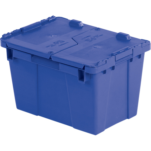 Contenants de distribution Flipak en plastique poly&eacute;thyl&egrave;ne (PE), 15,2" x 10,9" x 9,7", Bleu Toolneeds Inc.