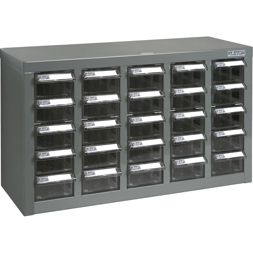 KPC-600 Parts Cabinet, Galvanized Steel, 25 Drawers, 23-1/10" x 8-7/10" x 13-4/5", Grey Toolneeds Inc.