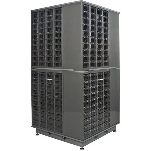 KPC-600 Parts Cabinet, Galvanized Steel, 40 Drawers, 18-3/10" x 8-7/10" x 25-3/10", Grey Toolneeds Inc.