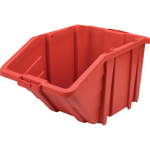 Bac g&eacute;ant en plastique, 15-1/2" la x 13" H x 25" p, Rouge, Capacit&eacute; 200 lb Toolneeds Inc.