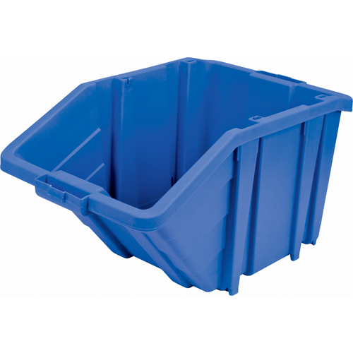 Bac g&eacute;ant en plastique, 15-1/2" la x 13" H x 25" p, Bleu, Capacit&eacute; 200 lb Toolneeds Inc.