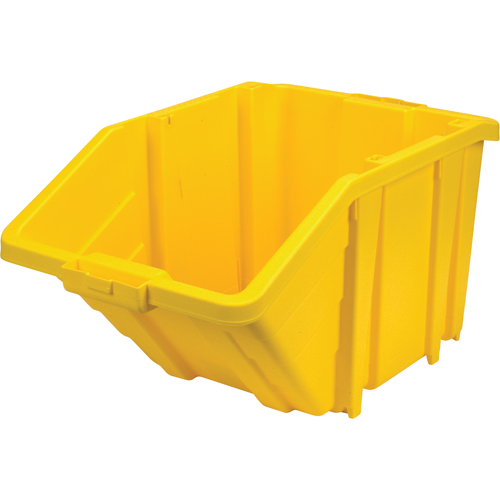 Bac g&eacute;ant en plastique, 15-1/2" la x 13" H x 25" p, Jaune, Capacit&eacute; 200 lb Toolneeds Inc.