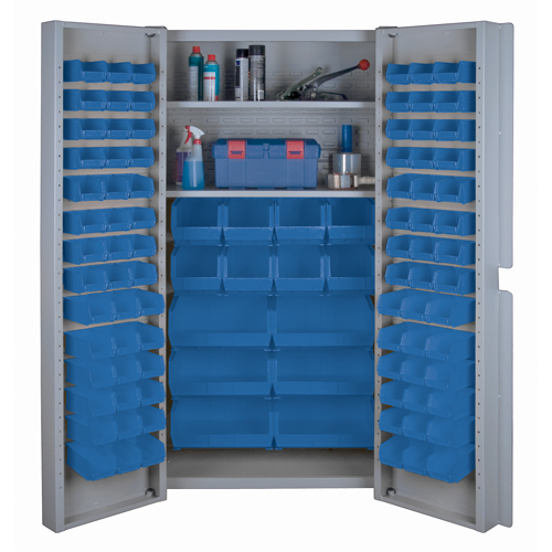 Deep Door Combination Cabinets, 38" W x 24" D x 72" H, Grey Toolneeds Inc.