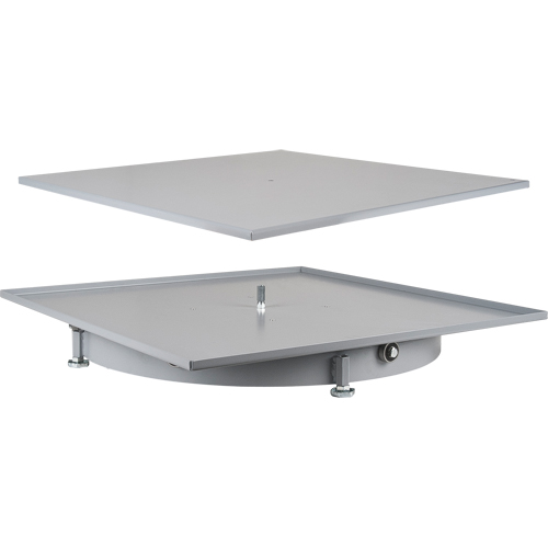 Heavy-Duty Industrial Carousel Drawer Cabinets, Steel, 27-1/2" W x 27-1/2" D x 4" H, Grey Toolneeds Inc.