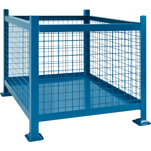 Bulk Stacking Containers, 34.5" W x 40.5" D x 30" H, 3000 lbs. Capacity Toolneeds Inc.