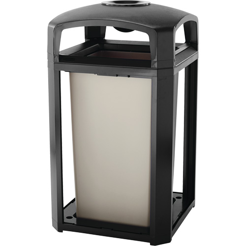 Cendrier et corbeille pour d&eacute;chets de s&eacute;rie classique de s&eacute;rie Landmark, Plastique, Capacit&eacute; 50 gal. US, Hauteur 46-1/2" Toolneeds Inc.