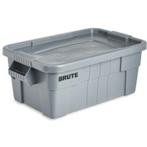 Bac de stockage Brute avec couvercle, 27,88” p x 16,5” la x 10,7" h, Capacit&eacute; 112 lb, Gris Toolneeds Inc.