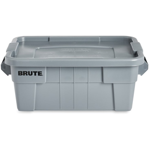 Bac de stockage Brute avec couvercle, 27,88” p x 16,5” la x 10,7" h, Capacit&eacute; 112 lb, Gris Toolneeds Inc.