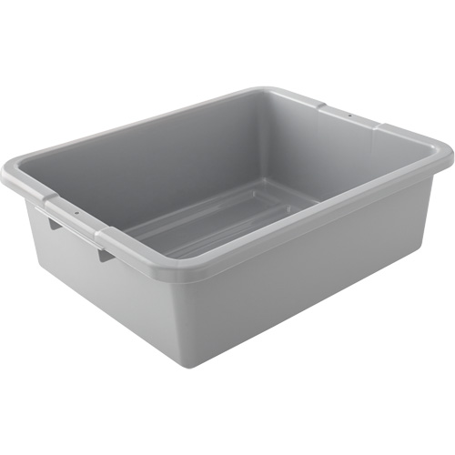 Contenant utilitaire sans compartiments, 7" ha x 21,5" p x 17" lo, Plastique, Gris Toolneeds Inc.
