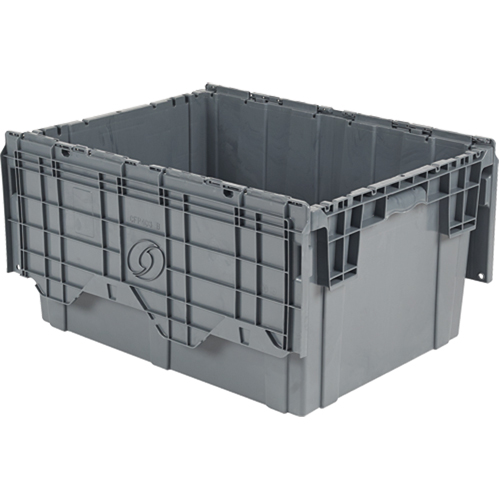 Flipak&reg; Polyethylene Plastic (PE) Distribution Containers, 39" x 14" x 13", Grey Toolneeds Inc.