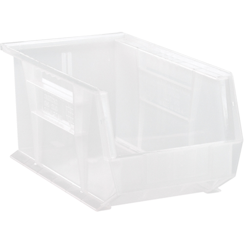 Bac transparent ultra empilable & suspendable, 8-1/4" la, 7" h x 14-3/4" p, Transparent Toolneeds Inc.