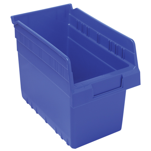 Store-Max Shelf Bins, 6-5/8" W x 8" H x 11-5/8" D, Blue, 44 lbs. Capacity Toolneeds Inc.