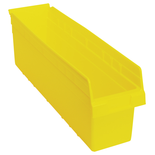 Store-Max Shelf Bins, 6-5/8" W x 8" H x 23-5/8" D, Yellow, 68 lbs. Capacity Toolneeds Inc.