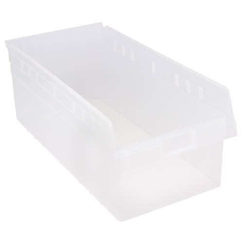 Bacs pour &eacute;tag&egrave;re Store-Max, 11-1/8" la x 8" H x 23-5/8" p, Transparent, Capacit&eacute; 68 lb Toolneeds Inc.