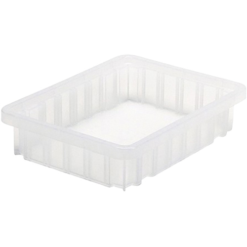 Divider Box&reg; Container, Plastic, 10.875" W x 8.25" D x 2.5" H, Clear Toolneeds Inc.