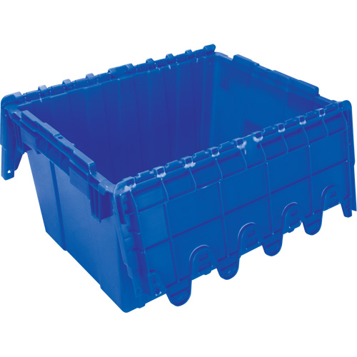 Contenant de distribution en plastique avec dessus basculant, 21,65" x 15,5" x 12,5", Bleu Toolneeds Inc.