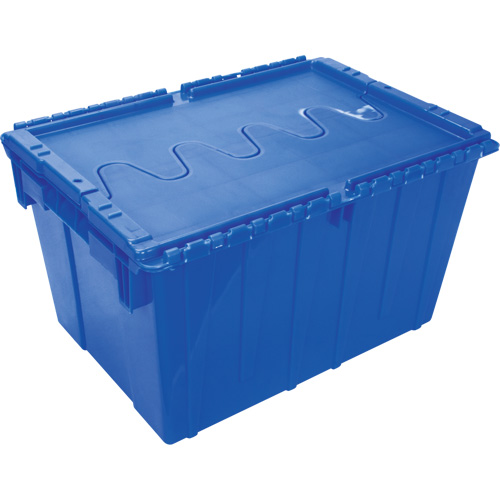 Contenant de distribution en plastique avec dessus basculant, 21,65" x 15,5" x 12,5", Bleu Toolneeds Inc.