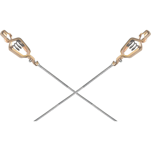 Light-Duty Bonding & Grounding Wire Assemblies - Two Alligator Clips Toolneeds Inc.