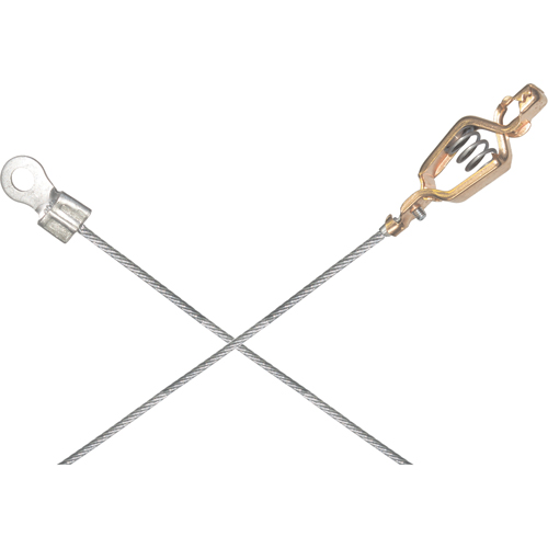 Assemblages l&eacute;gers de c&acirc;bles de masse et de mise &agrave; la terre - Pinces crocodile & raccordements a/borne d'extr&eacute;mit&eacute; de 1/4" Toolneeds Inc.