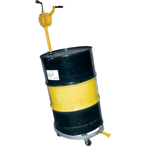 Chariots &agrave; inclinaison pour baril, Acier, Capacit&eacute;e 900 lb, Diam&egrave;tre 23-1/2", Roue en Caoutchouc rigide Toolneeds Inc.