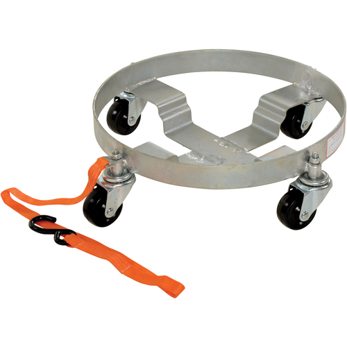 Chariots &agrave; &eacute;tages multiples pour baril, Acier, Capacit&eacute;e 900 lb, Diam&egrave;tre 19", Roue en Caoutchouc Toolneeds Inc.