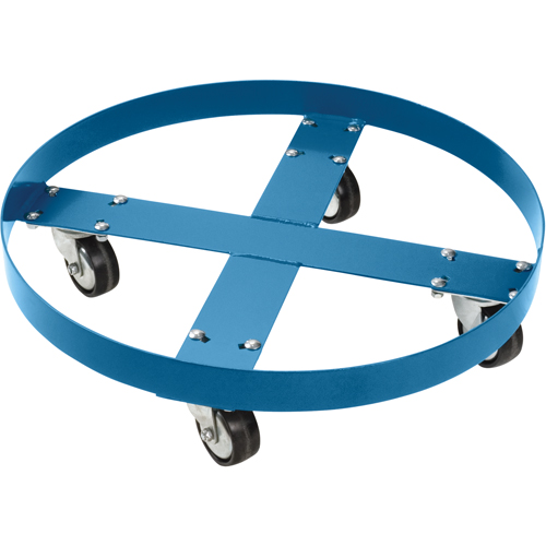 Chariot pour baril, Acier, Capacit&eacute;e 750 lb, Diam&egrave;tre 24", Roue en Polyol&eacute;fine Toolneeds Inc.