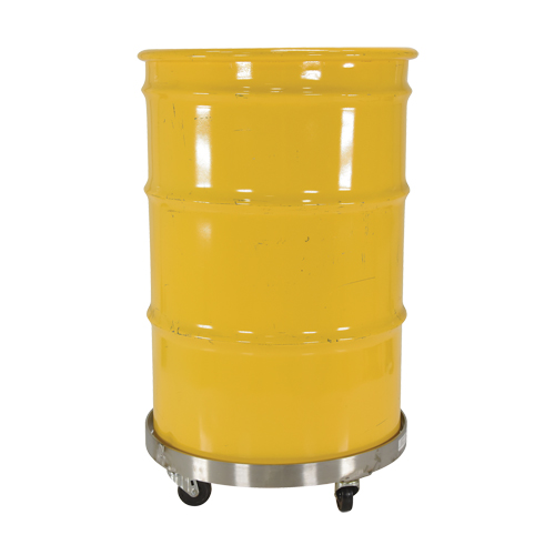 Chariots pour barils, Acier inoxydable, Capacit&eacute;e 800 lb, Diam&egrave;tre 23-1/4", Roue en Caoutchouc Toolneeds Inc.