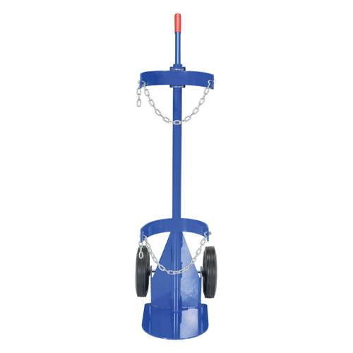 Gas Cylinder Cart, Rubber Wheels, 12" W x 15-1/2" L Base, 500 lbs. Toolneeds Inc.
