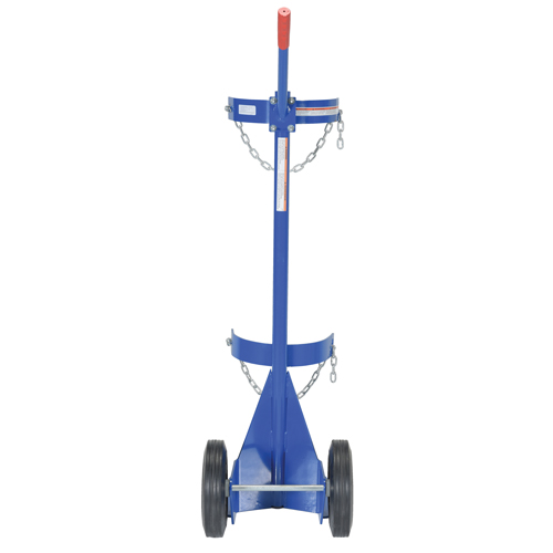 Gas Cylinder Cart, Rubber Wheels, 12" W x 15-1/2" L Base, 500 lbs. Toolneeds Inc.