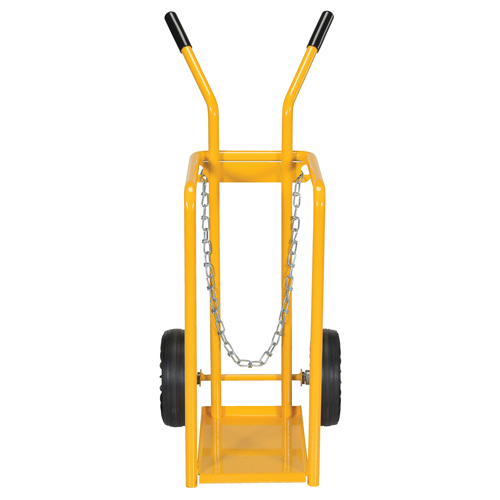 Gas Cylinder Cart, Mold-on Rubber Wheels, 9-13/16" W x 16" L Base, 150 lbs. Toolneeds Inc.