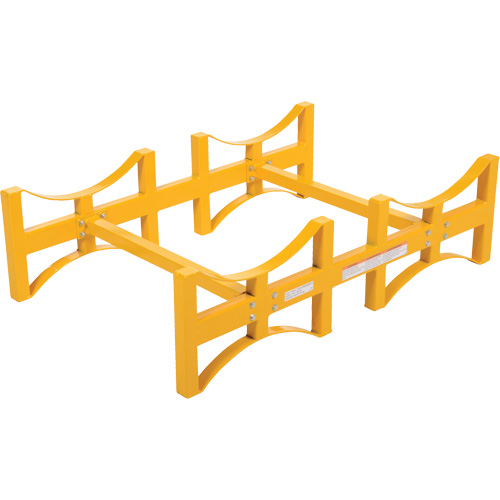 Porte-barils empilable en acier, 2 barils, Capacit&eacute; de 1600 lb, 45-1/2" la x 29-7/8" p x 12-3/4" h Toolneeds Inc.