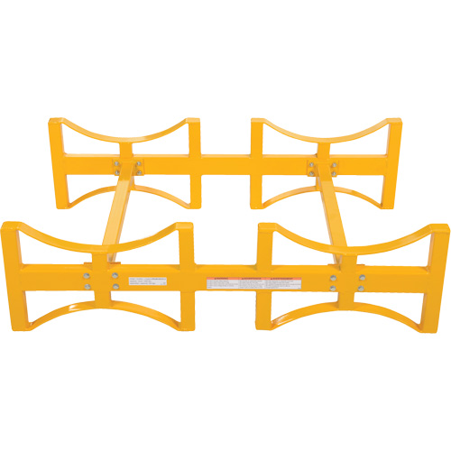 Porte-barils empilable en acier, 2 barils, Capacit&eacute; de 1600 lb, 45-1/2" la x 29-7/8" p x 12-3/4" h Toolneeds Inc.