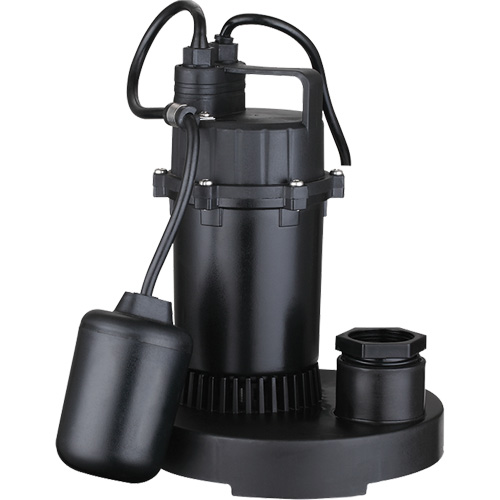 Thermoplastic Submersible Sump Pump, 2560 GPH, 115 V, 4.6 A, 1/3 HP Toolneeds Inc.