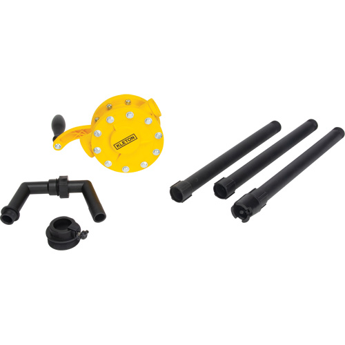 Pompe rotative pour baril, Polypropyl&egrave;ne, Pour capacit&eacute; 15 - 55 gal. US, 8 oz/course Toolneeds Inc.