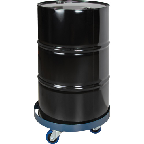 Drum Dolly, Steel, 1400 lbs. Capacity, 24" Diameter, Blue Elastic Casters Toolneeds Inc.